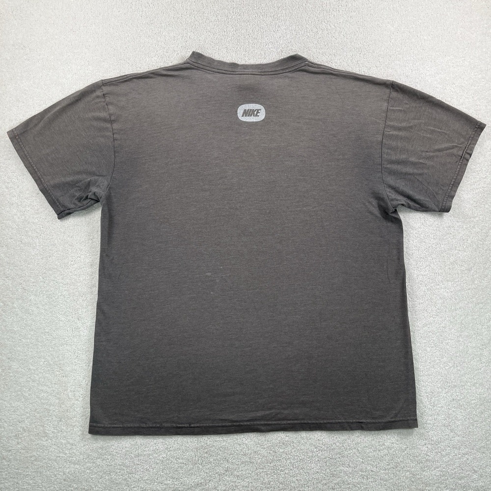 Vintage 2001 Nike Center Swoosh Tshirt - Paper Thin Sundfaded Gray Men's M y2k - Picture 2 of 9